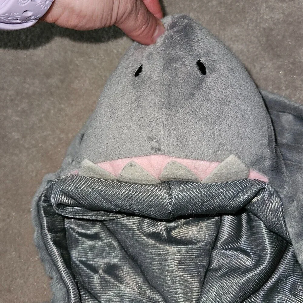Gray Shark Halloween Costume Baby Boy Girl 18-24 Months 1pc Fleece Hooded Target